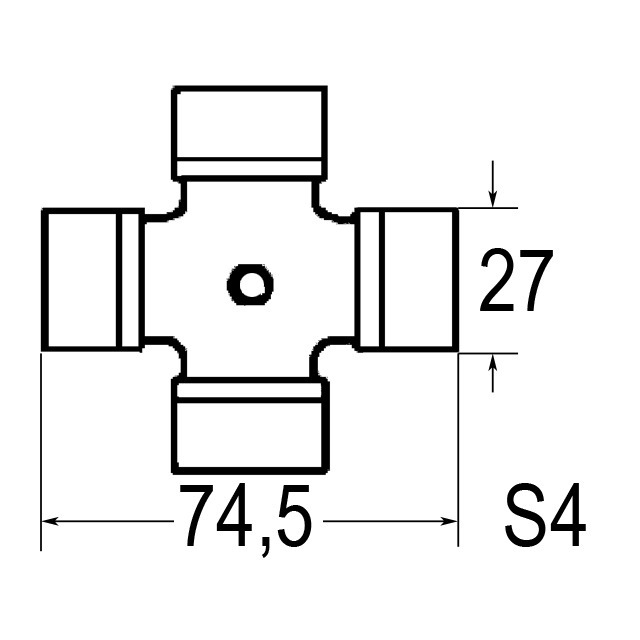 Croisillon 27X74,6 Graisseur Lateral référence fournisseur BYP4120E0012